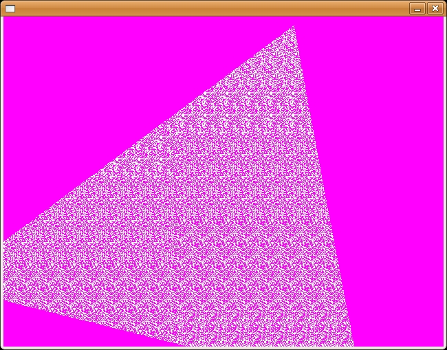 openGL sample triangle